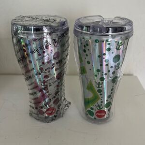 Set of 2 Coca Cola Tumblers Royal Caribbean Cruise NEW